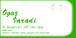 oguz varadi business card